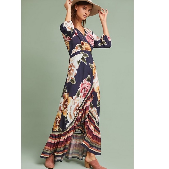 Anthropologie Farm Rio Layla Wrap Dress new - Picture 2 of 7